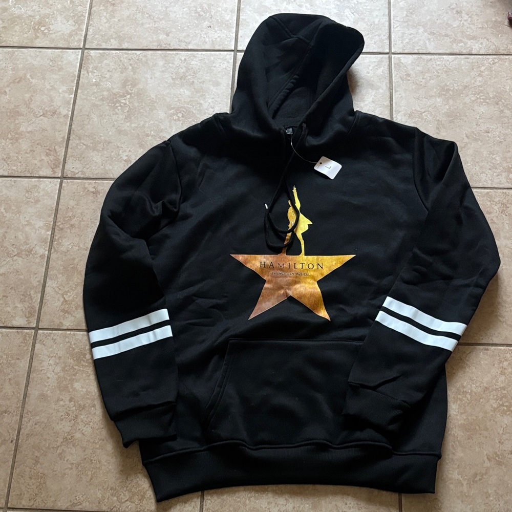NWT Hamilton Black Hoodie - Fits like a Medium